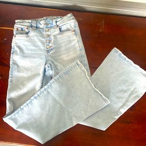 American eagle super hi rise flare size 6 reg
